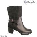 Beverley große Größe 100% echtes Leder Frauen Boot Socken